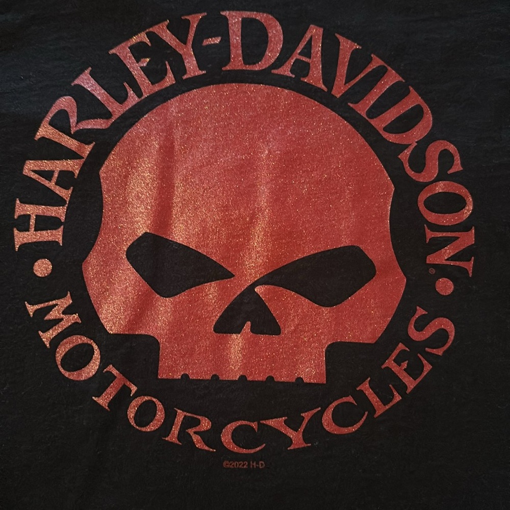 Harley-Davidson Women’s Sparkle Tee, size M.